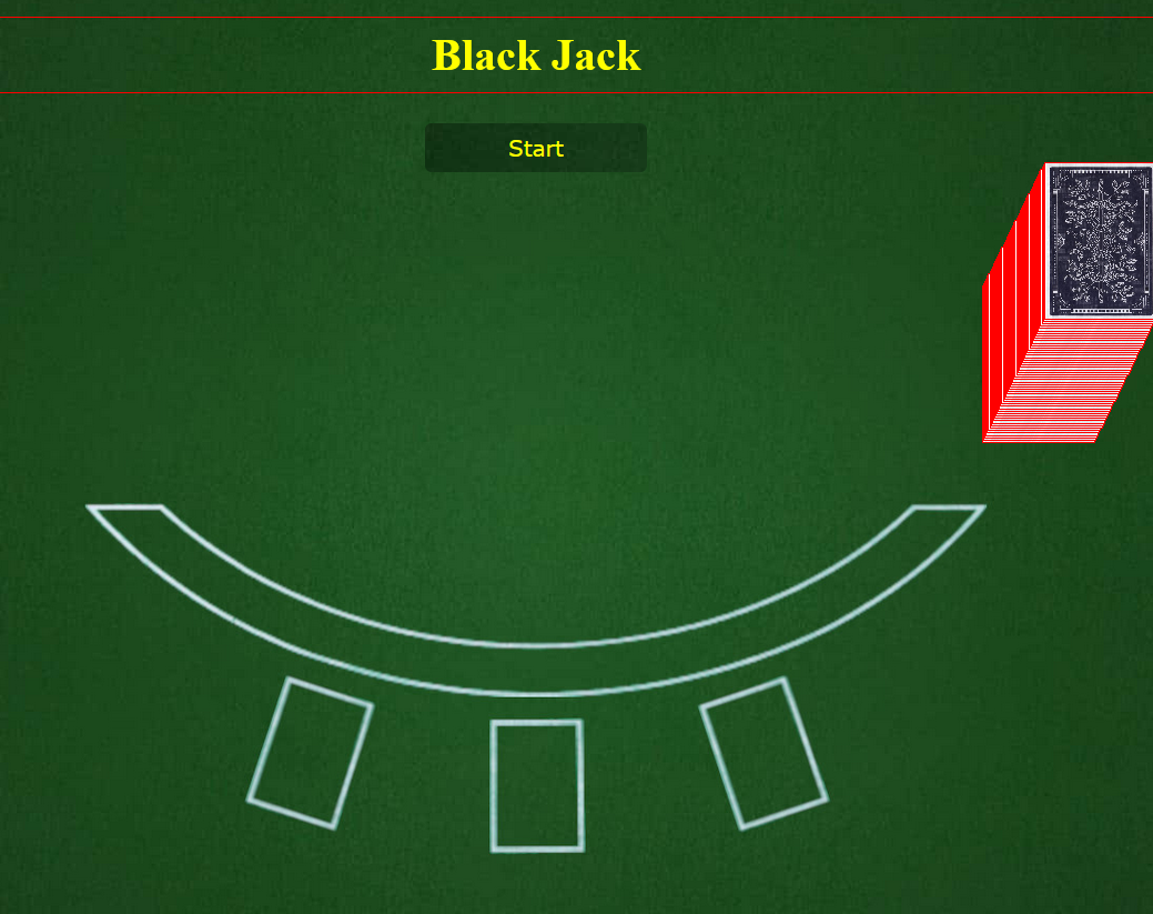 Blackjack game screenshot